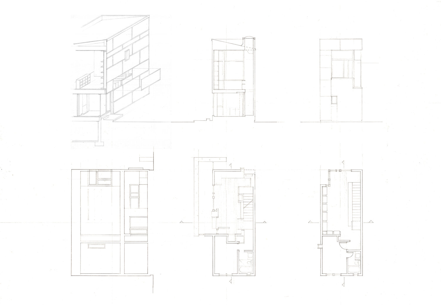 House Analytique Architectural Drawing and Model Set - Justin Ankus